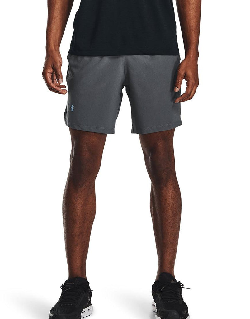 Under Armour Men's Launch Run 7in Shorts :Pitch Grey - iRUN Singapore