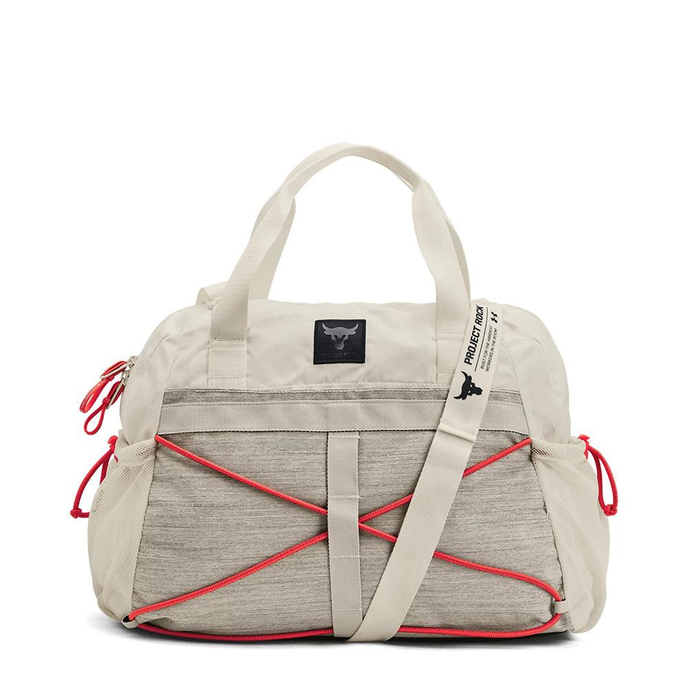 Under Armour Project Rock Small Gym Bag :Ivory - iRUN Singapore