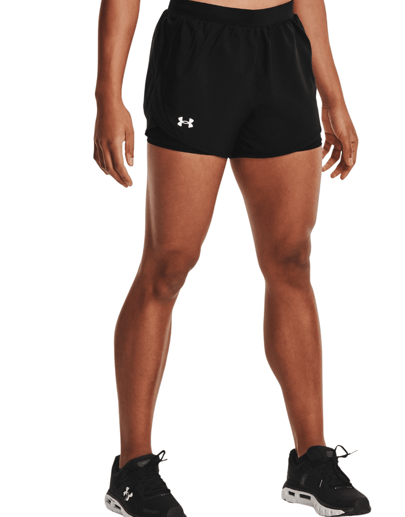 Under Armour Women's Fly By 2.0 2in1 Shorts :Black - iRUN Singapore