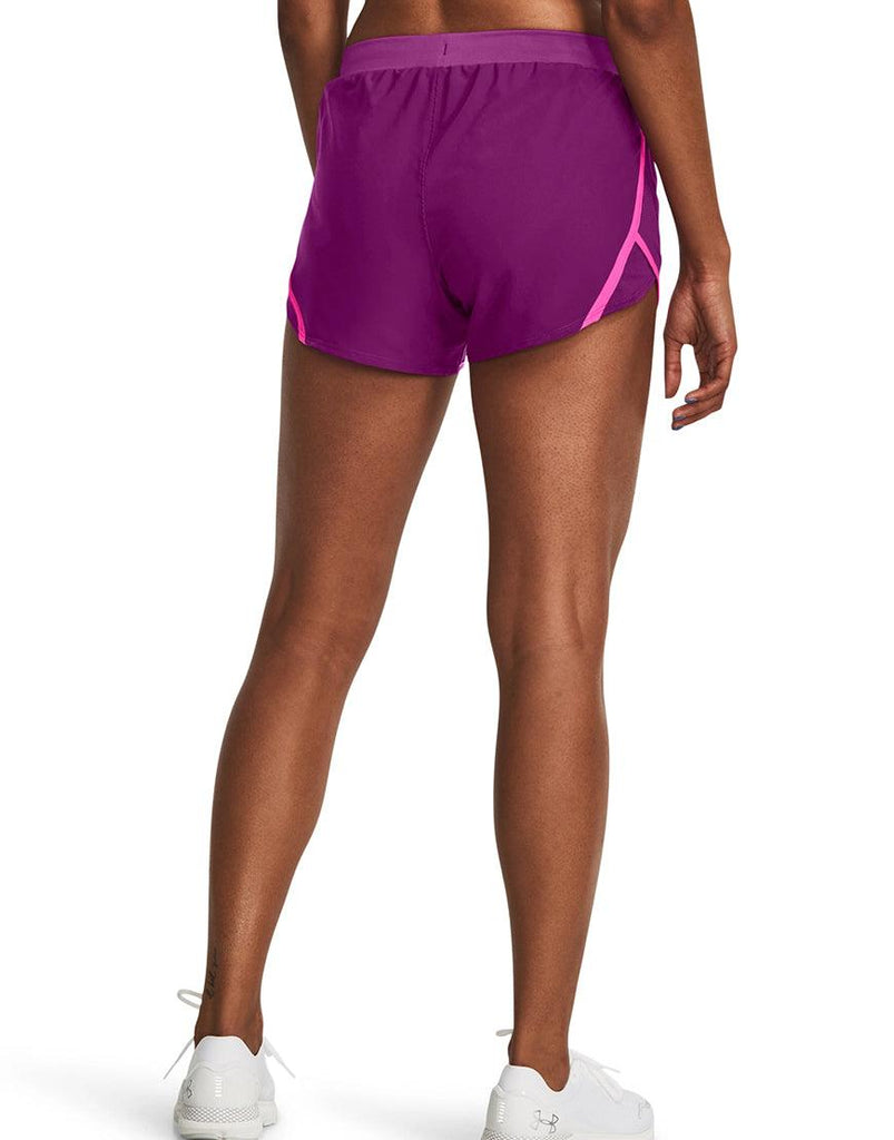 Women's UA Fly By Shorts :Mystic Magenta – iRUN Singapore