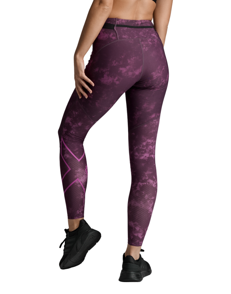 Women's 2XU Aero Mesh Hi-Rise Compression Tights :Scatter Port