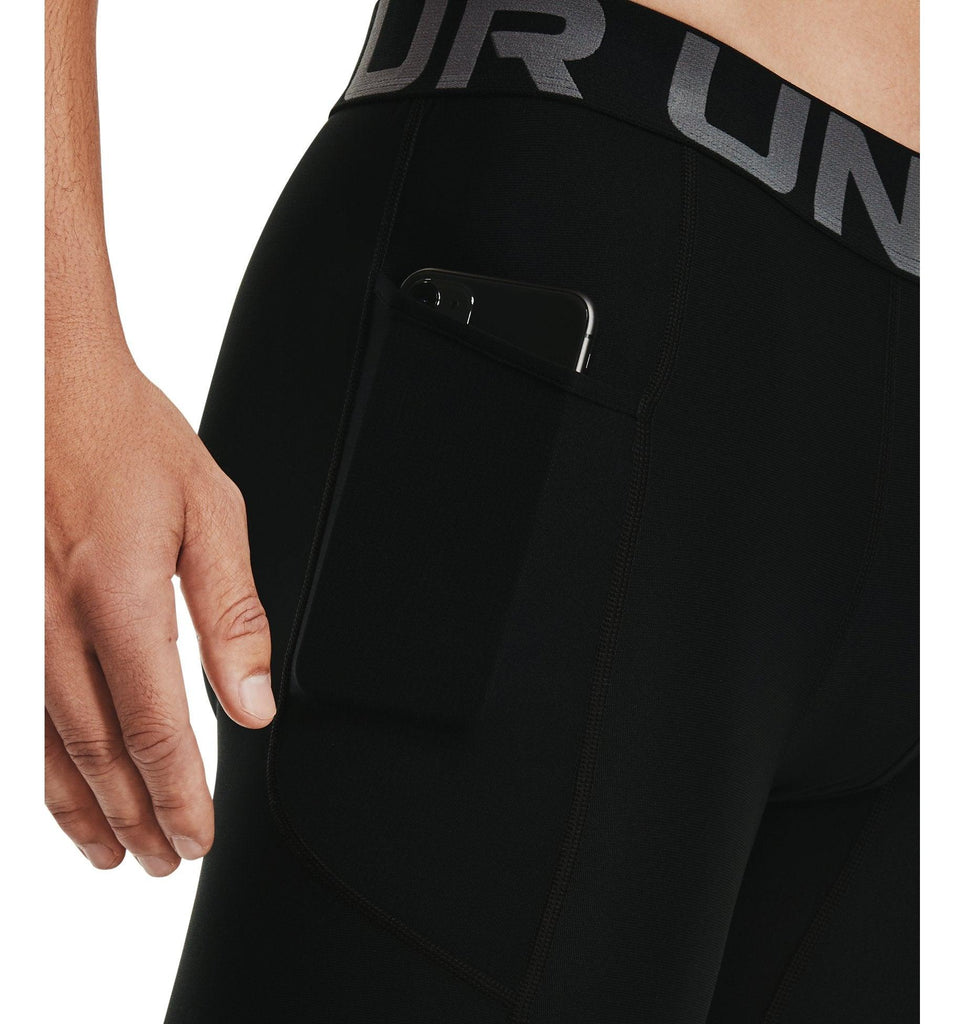 Men's UA HeatGear Armour Compression Shorts :Black – iRUN Singapore